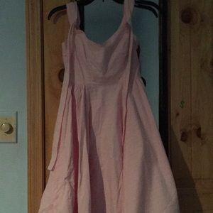 Hot topic pink pin-up hell bunny dress.